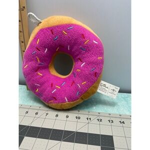 The Simpsons Donut Plush Toy Sprinkles Pink Frosting Stuffed Pillow